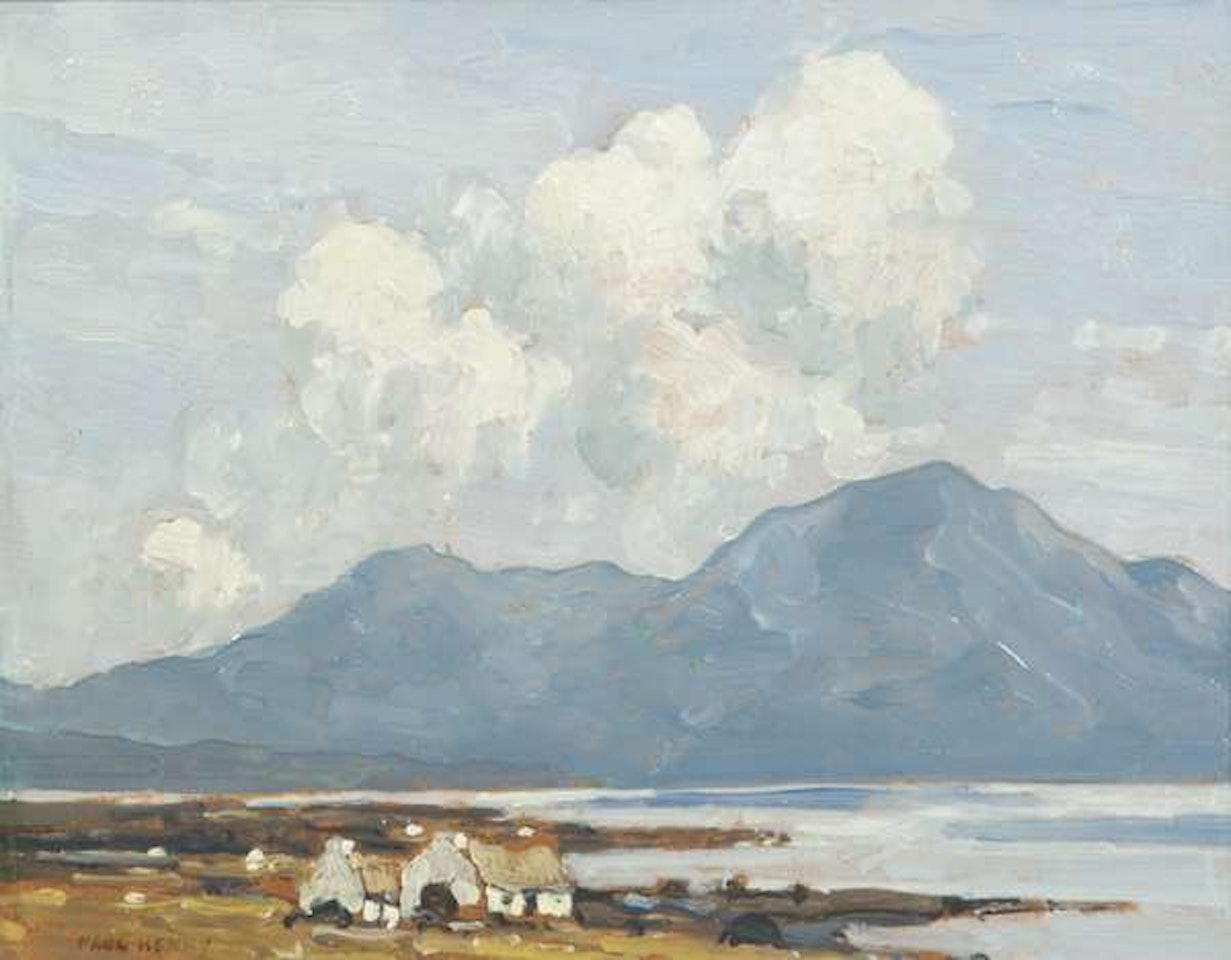 Cottages in Connemara by Paul Henry