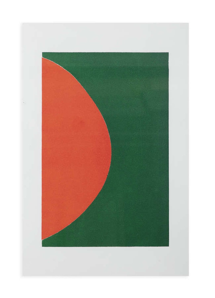 Green and Red Alone by Terry Frost