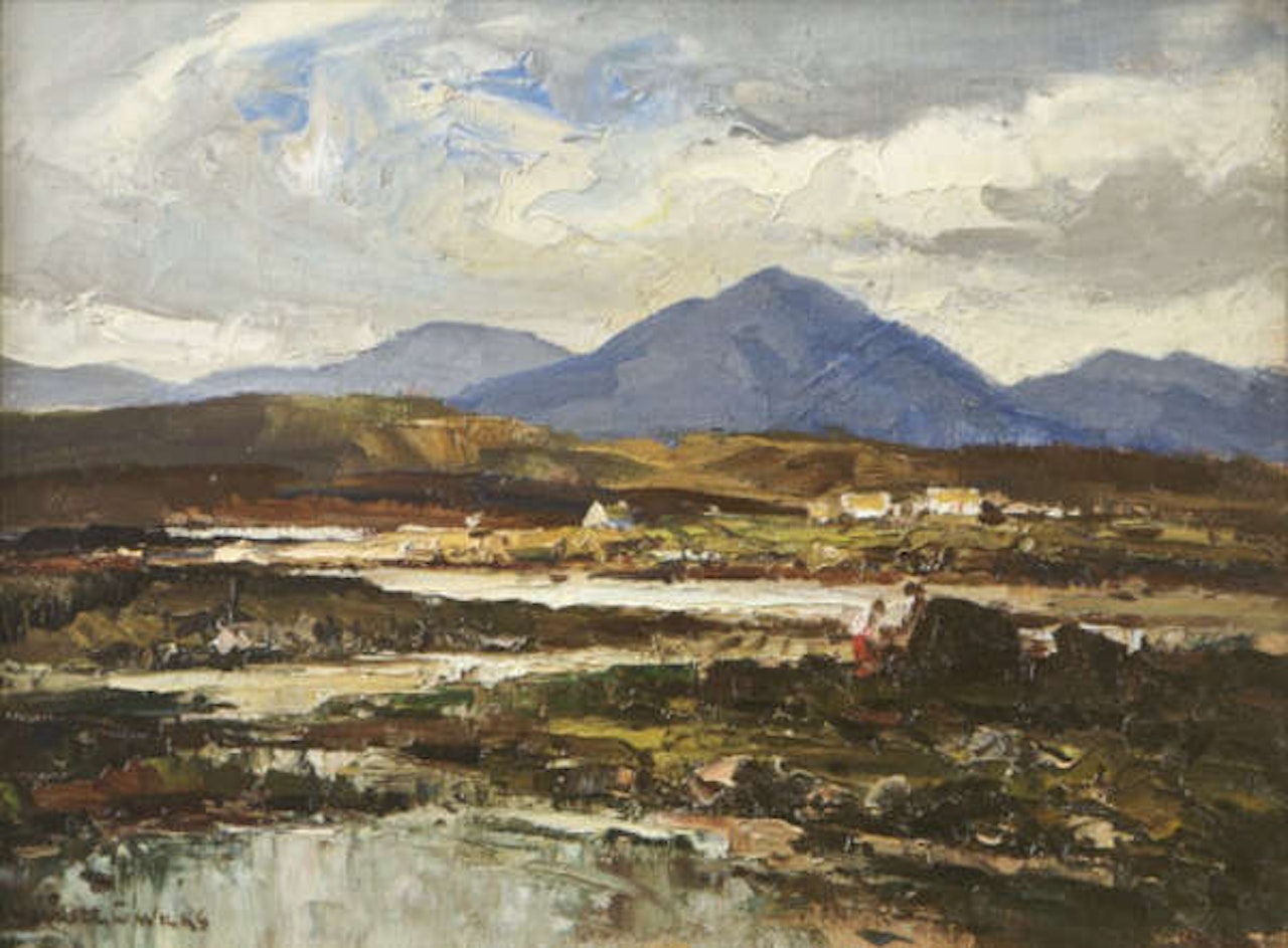 Connemara Cottages by Maurice Canning Wilks