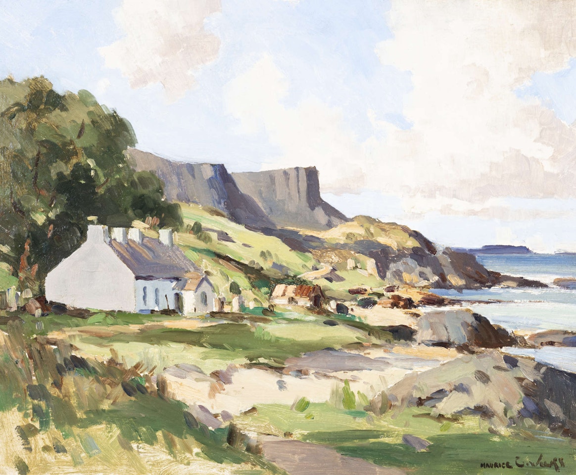 A Cottage on the Antrim Coast by Maurice Canning Wilks