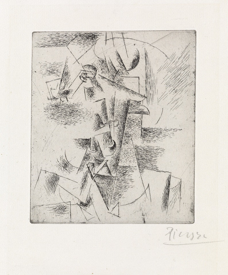 Tête d'Homme à la Pipe by Pablo Picasso