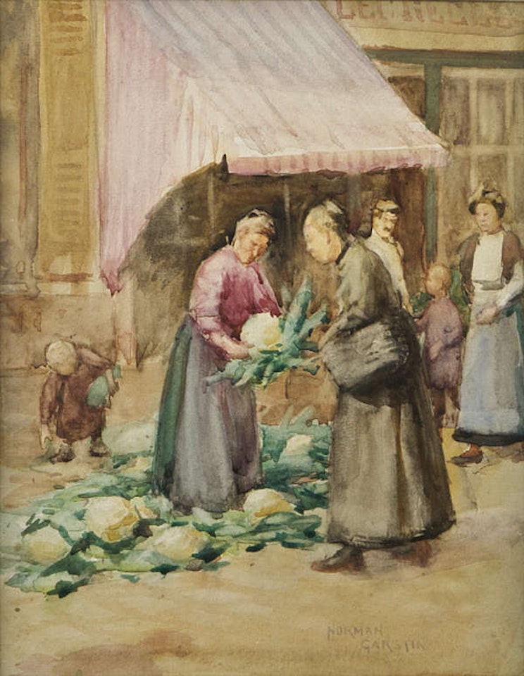 La Marchande des Choufleur by Norman Garstin