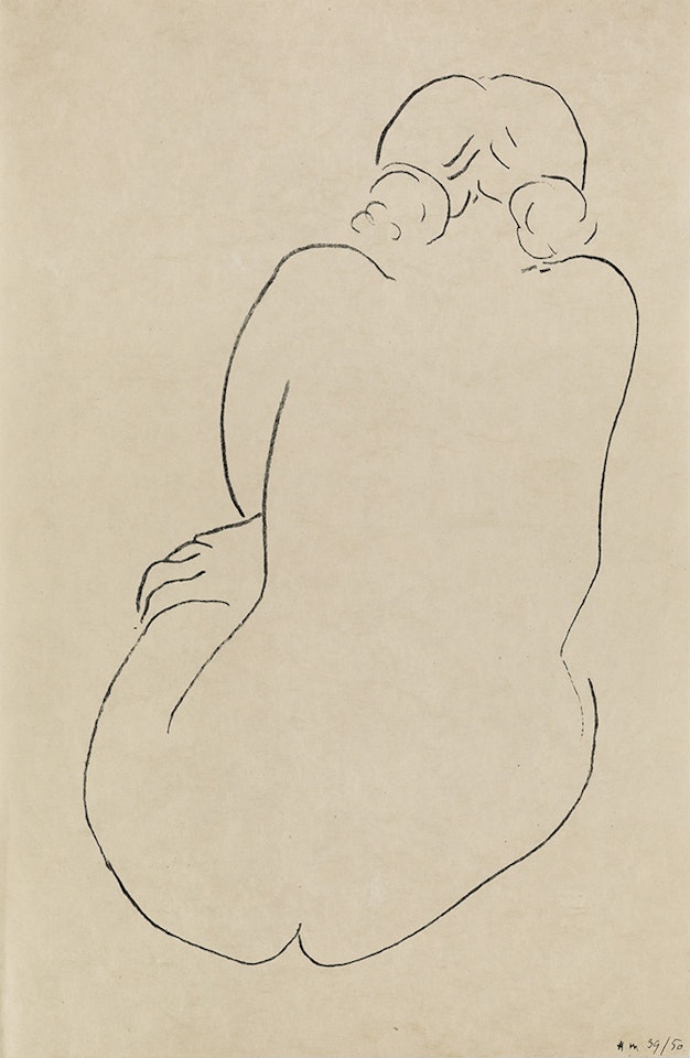 Nu assis, vu de dos by Henri Matisse