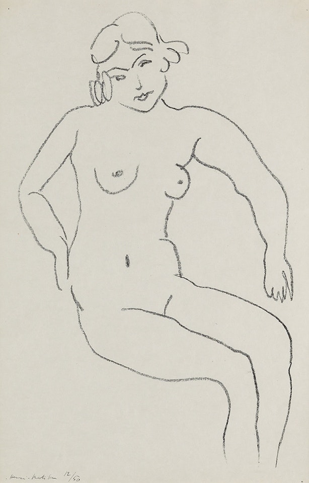 Nu assise, chevelure claire by Henri Matisse