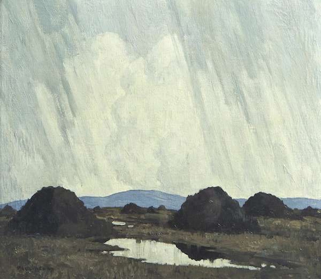 Turf Stacks, West of Ireland by Paul Henry