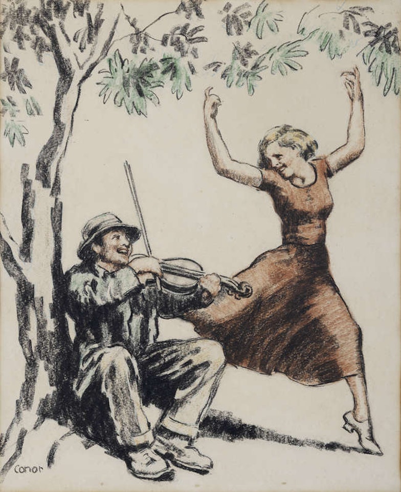 The Fiddler by William Conor