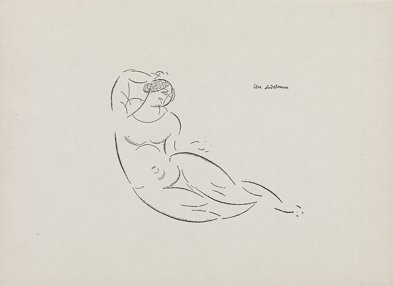 Reclining Nude by Elie Nadelman