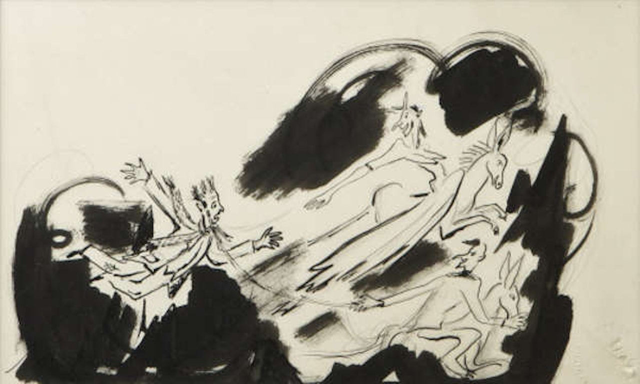 Design for theatre program, Gaiety Theatre, Dublin by Norah McGuinness