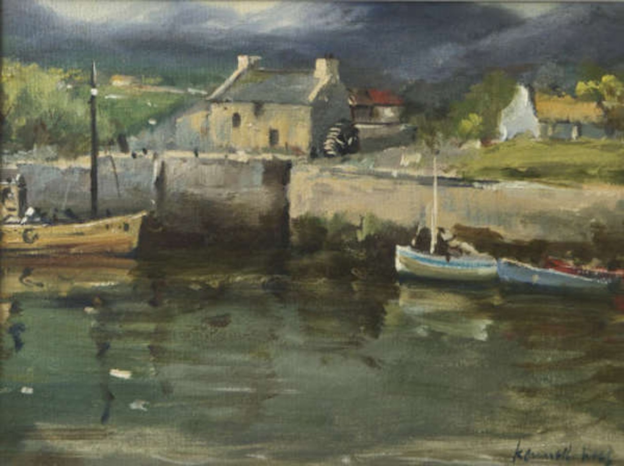 Analoch Harbour by Kenneth Webb