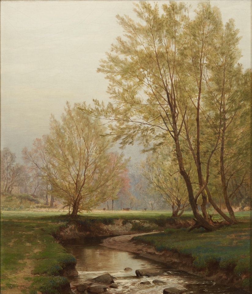 Landscape with Stream and Pasture at Springtime by William Trost Richards