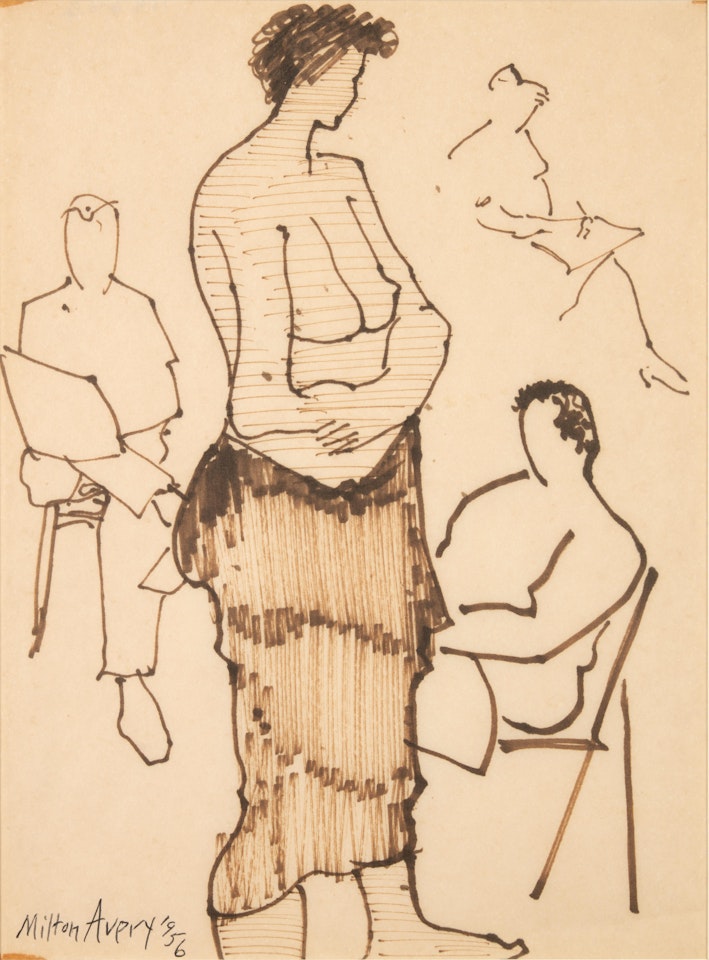 Study of a Standing Model by Milton Avery