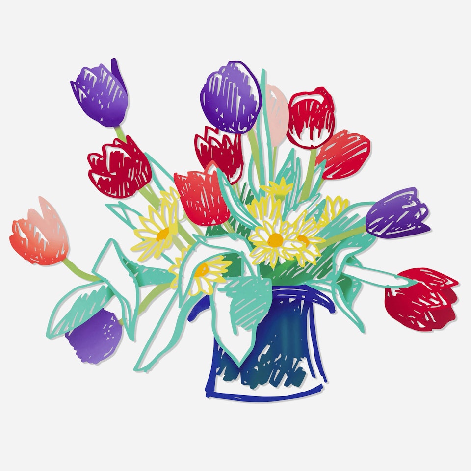 Birthday Bouquet (Hat Vase) by Tom Wesselmann