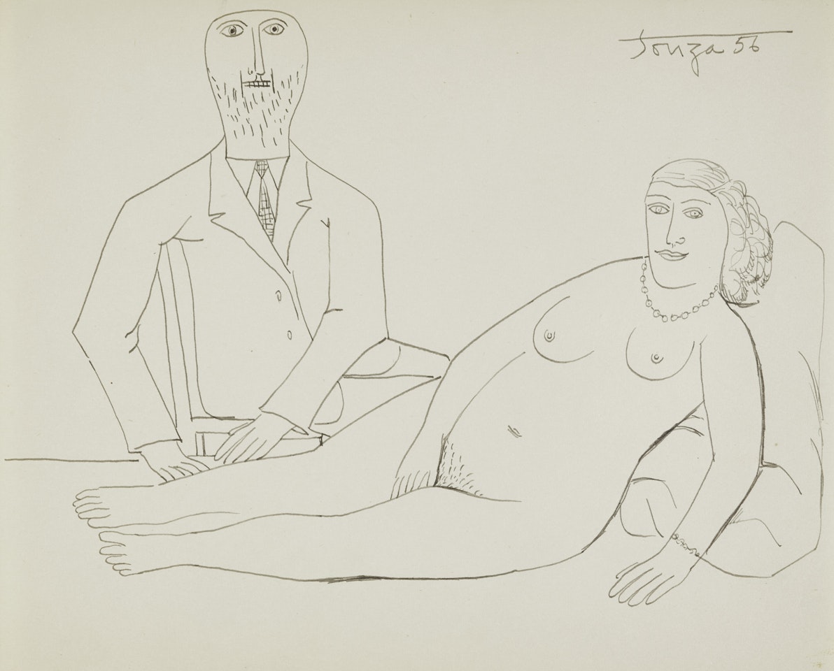 Untitled (Couple) by Francis Newton Souza