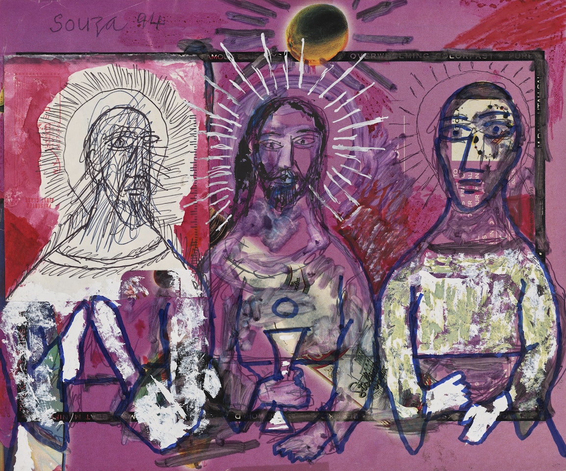 Untitled (Supper at Emmaus) by Francis Newton Souza