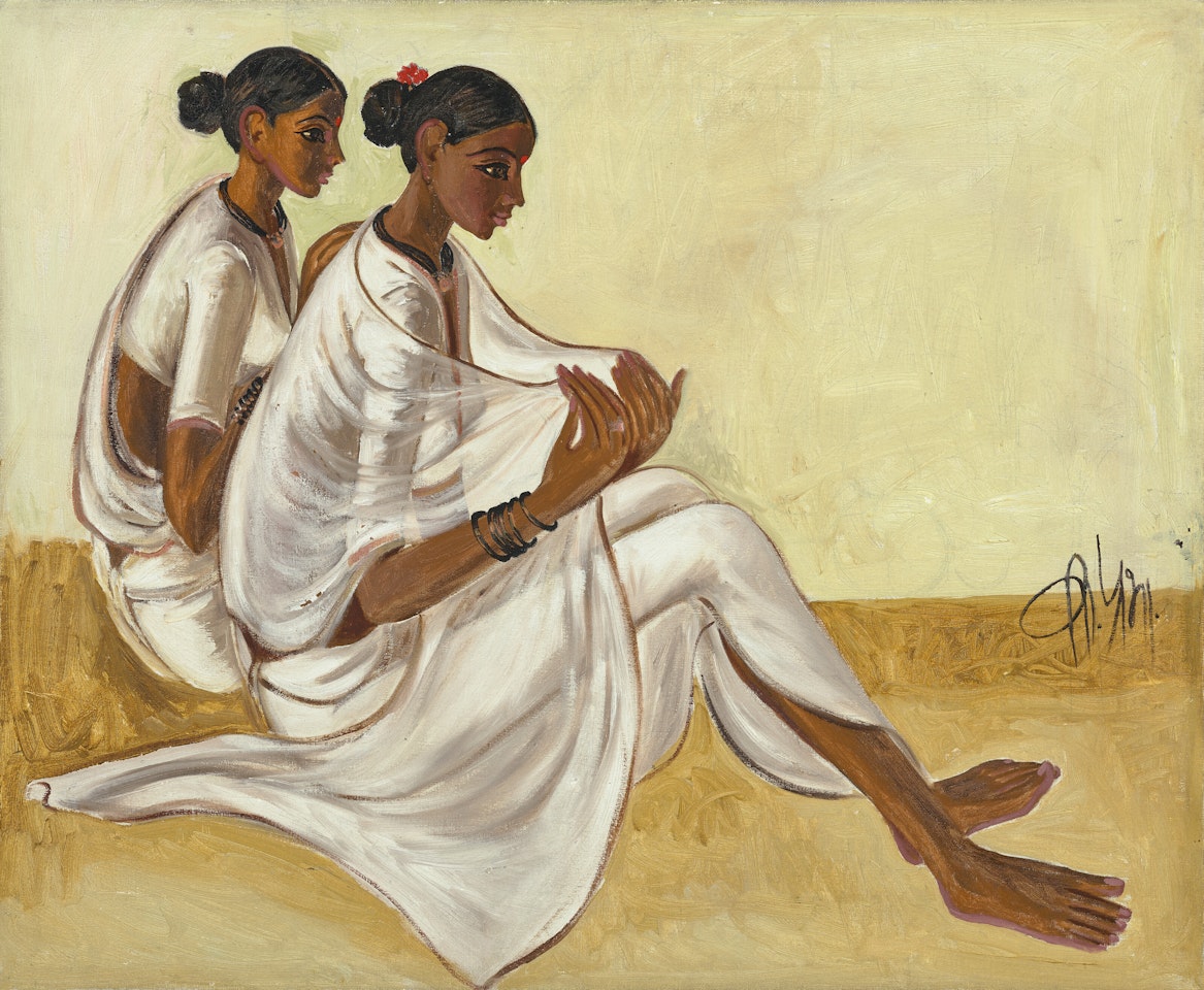 Untitled (Two Women) by B Prabha
