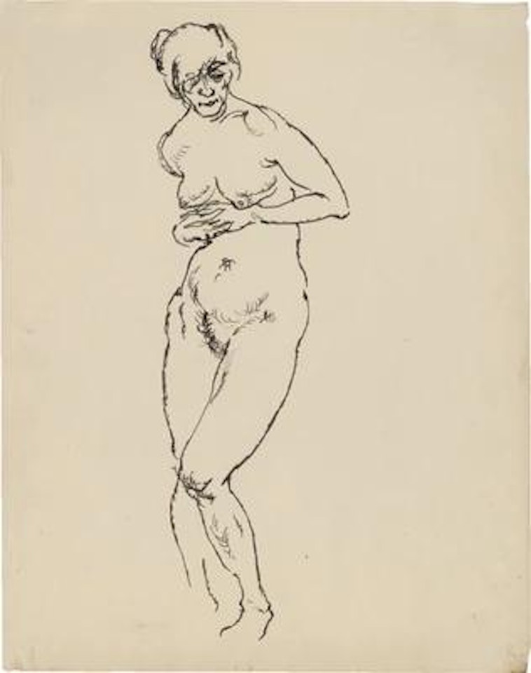 Stehender weiblicher Akt (Standing Female Nude) by George Grosz