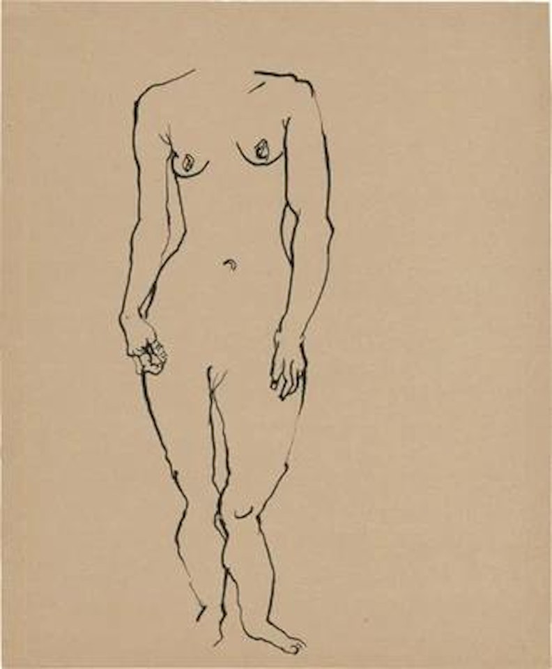 Stehender weiblicher Akt (Standing Female Nude) by George Grosz