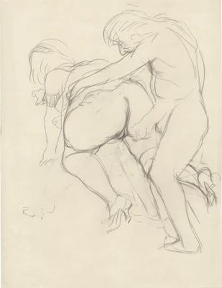 Love couple (Self Portrait) by George Grosz
