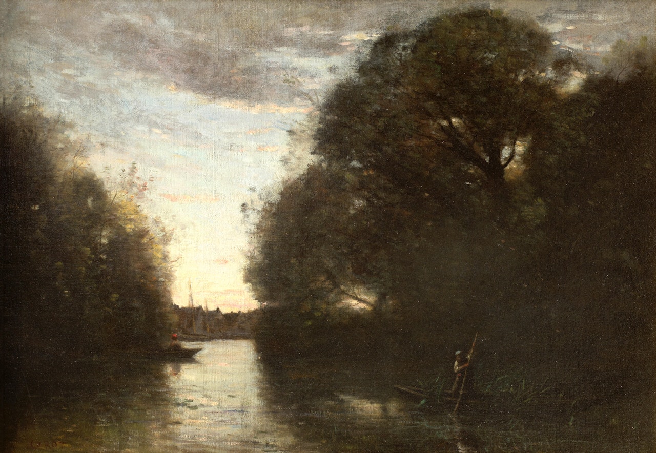 Souvenir de la Rotte, près Rotterdam by Jean Baptiste Camille Corot