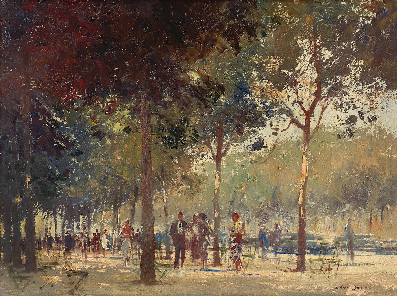 Sun and Shadow, Champs Elysees by Edward Seago