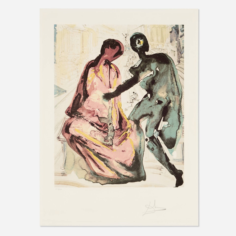 Anthony and Cleopatra (from the Les Amoureux suite) by Salvador Dali