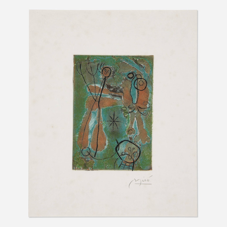 Anti-Platon greeting card by Joan Miró