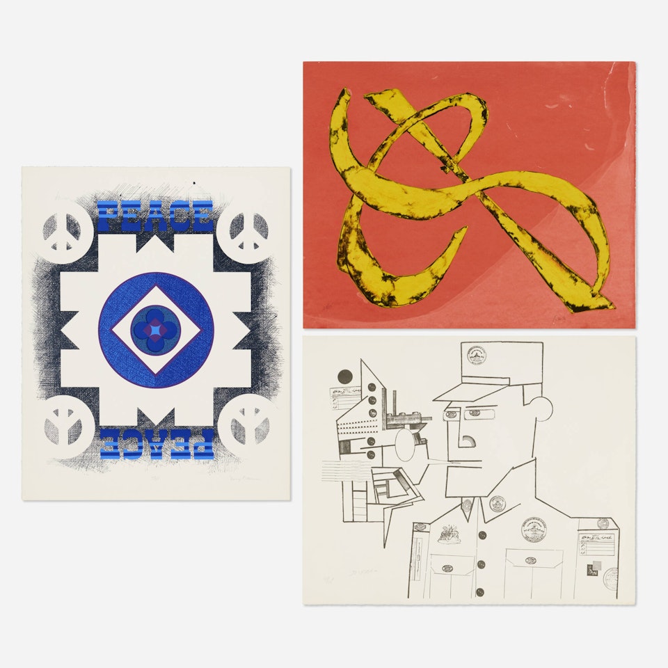Three works from the Peace Portfolio I by Various Artists