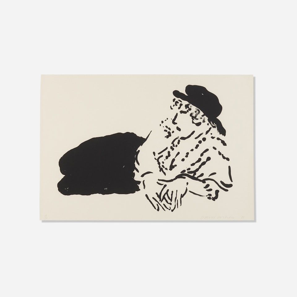 Celia (La Bergère) (from the Eight Lithographs to Benefit the Foundation for Contemporary Performance Arts, Inc. portfolio) by David Hockney