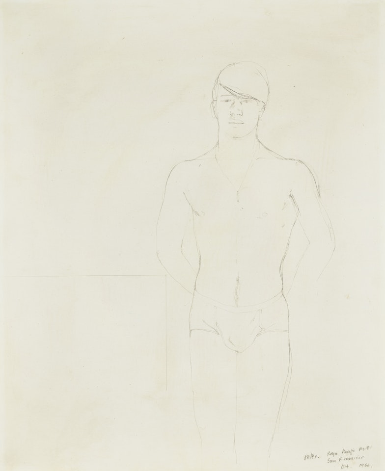 Peter, Royal Pacific Motel, San Francisco by David Hockney