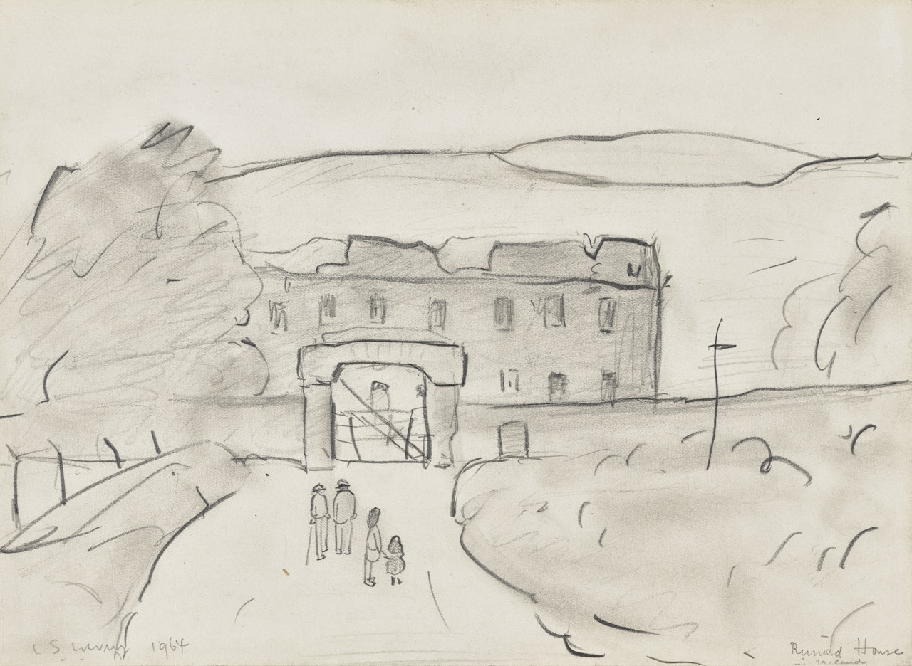 Ruined House in Ireland by Laurence Stephen Lowry
