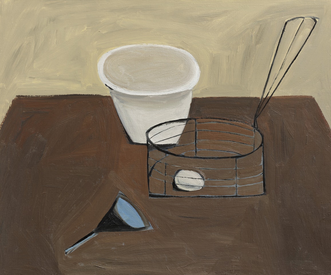 Bowl and Frying Basket by William Scott