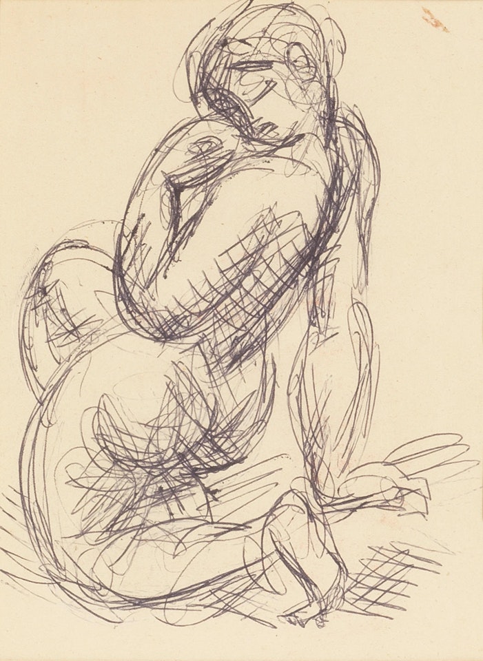 Kneeling Female Nude by Duncan Grant