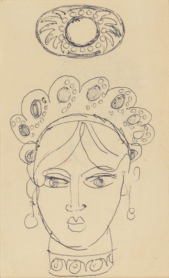 Design for Head Ornament by Duncan Grant