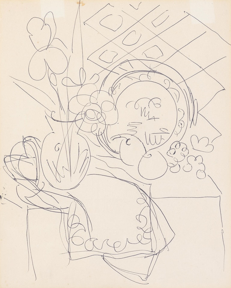 Still Life with Flowers and Fruit by Duncan Grant