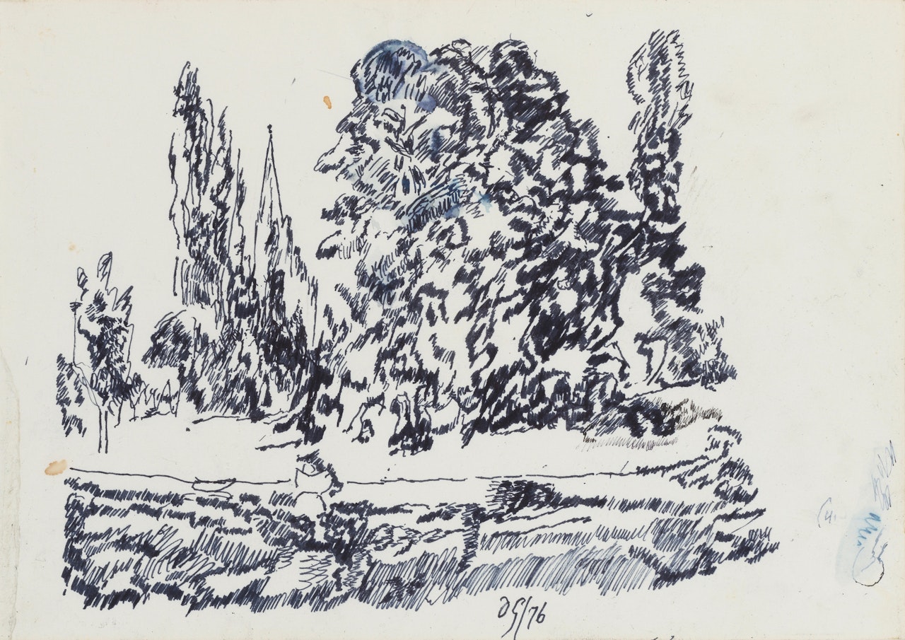 Preparatory Study for a Work in Homage to John Constable by Duncan Grant