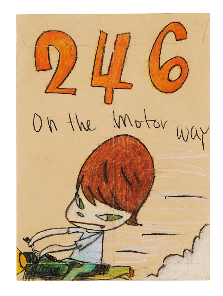 Untitled (246 on the Motorway) by Yoshitomo Nara