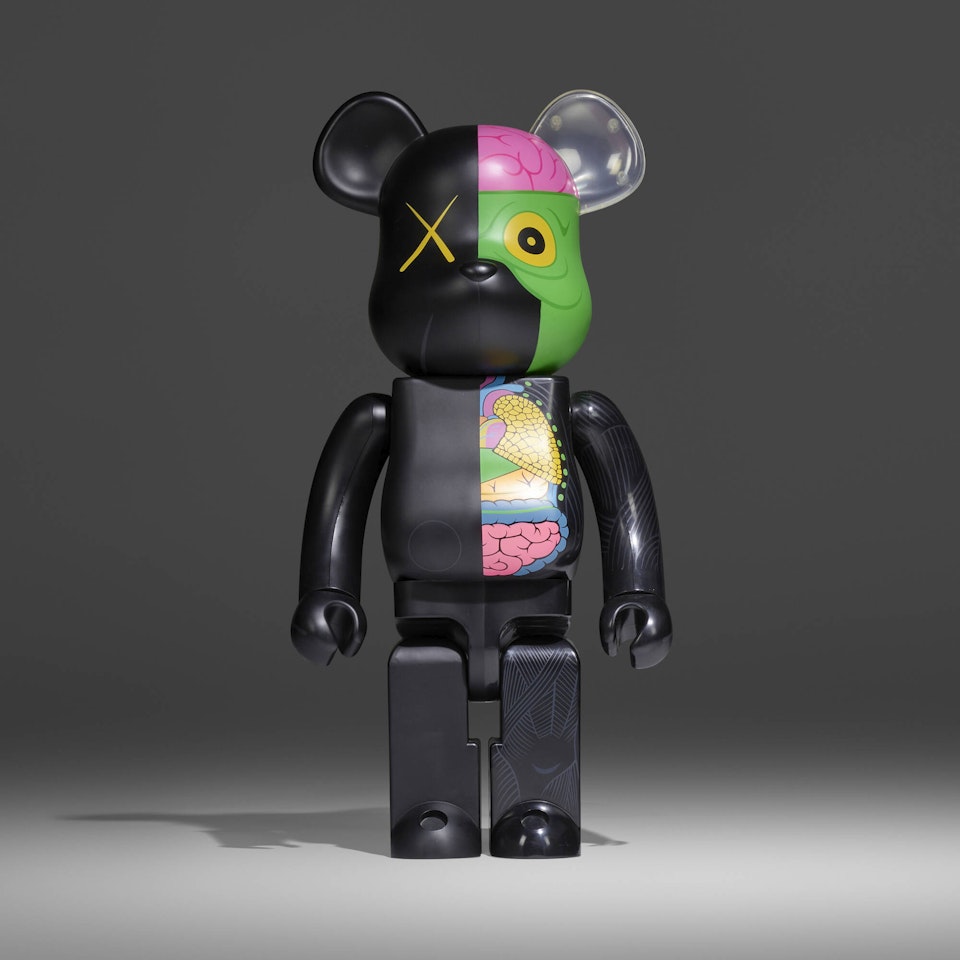 Be@rbrick Dissected Companion (Black) 1000% by Kaws