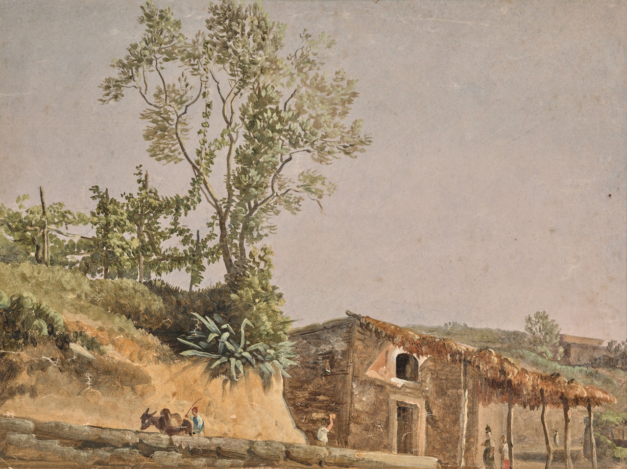 Vue animée de la Casa Niciola sur l"île italienne d"Ischia by Simon Denis