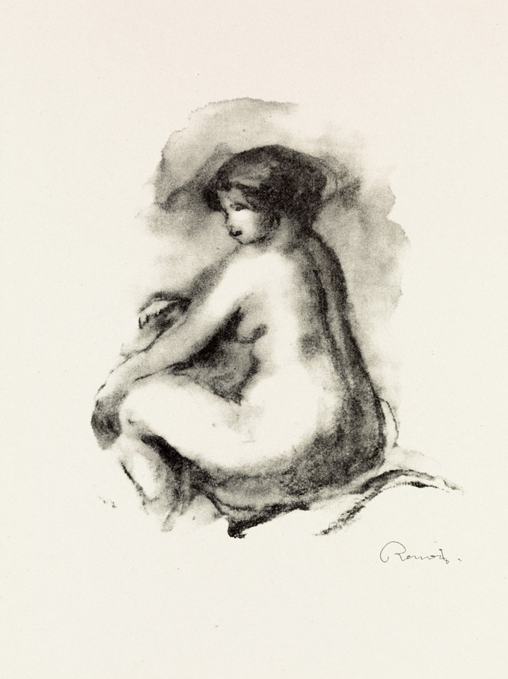 Étude de Femme Nue, Assise by Pierre-Auguste Renoir