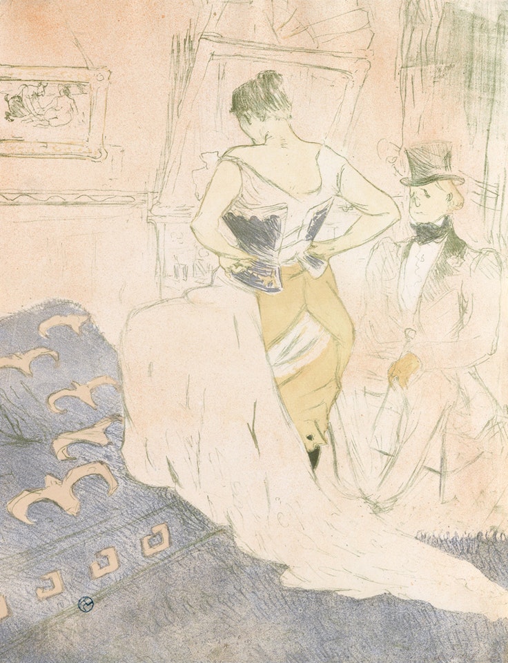Femme en Corset--Conquète de Passage by Henri de Toulouse-Lautrec