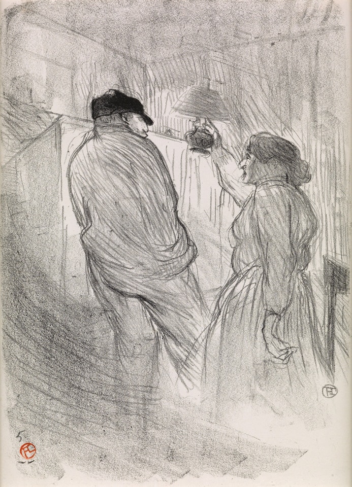 Au Théâtre Libre: Antoine dans L'Inquiétude by Henri de Toulouse-Lautrec