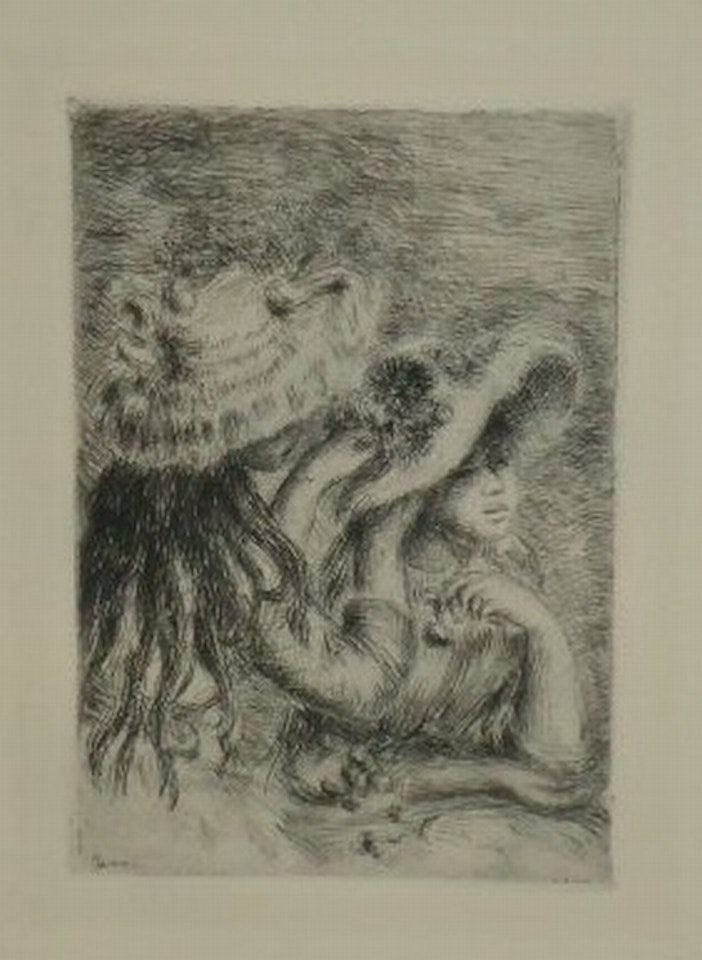 Sur la Plage à Berneval by Pierre-Auguste Renoir