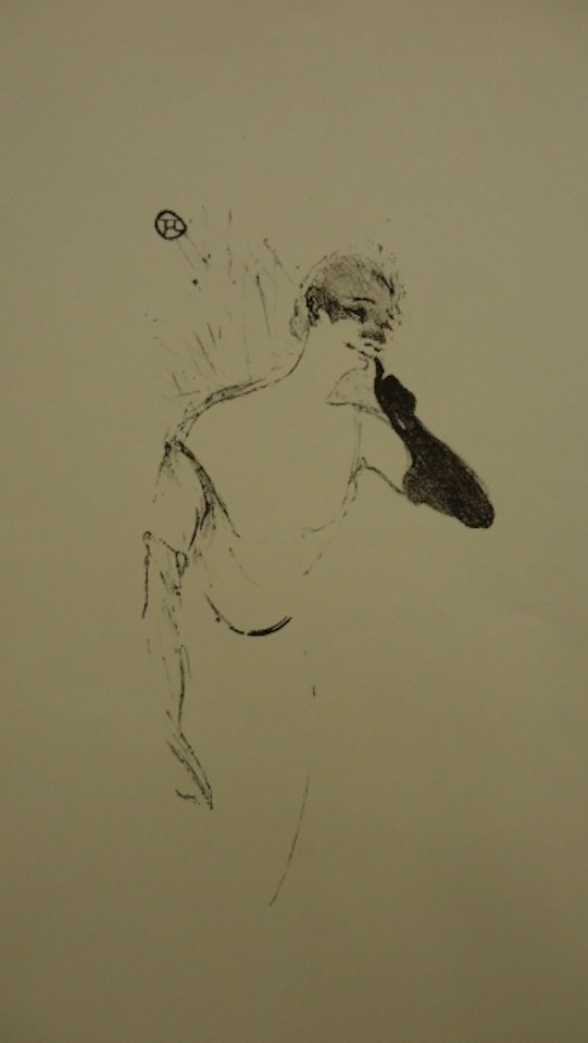 Yvette Guilbert Dans Colombine a Pierrot by Henri de Toulouse-Lautrec