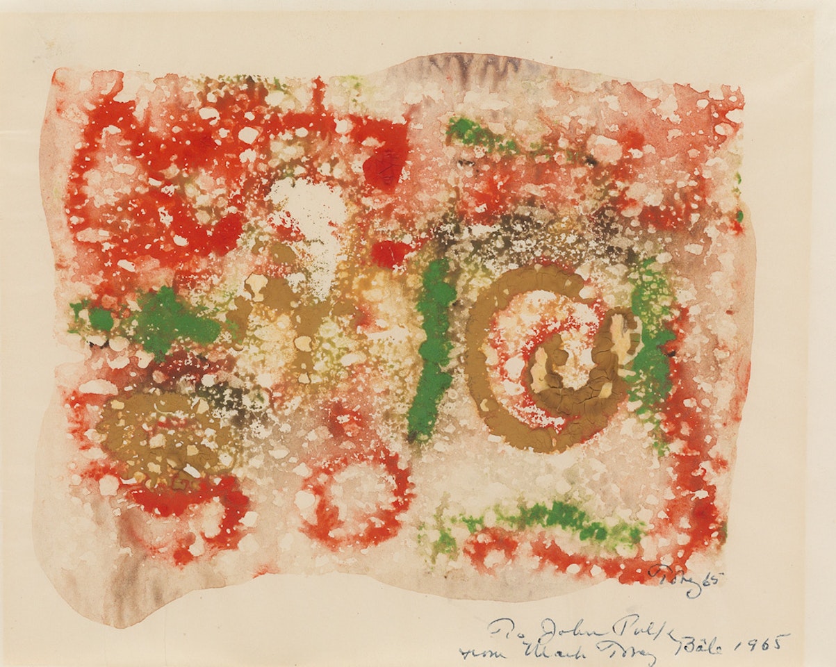 Untitled (Red-Brown) by Mark Tobey