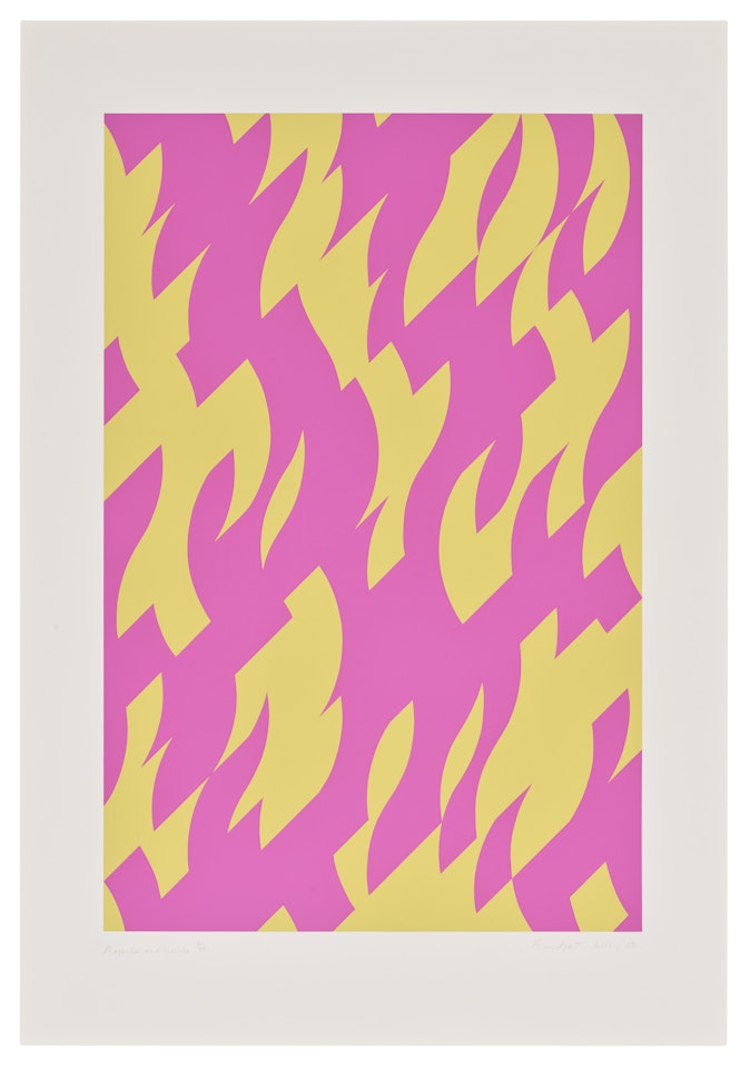 Magenta & Yellow by Bridget Riley
