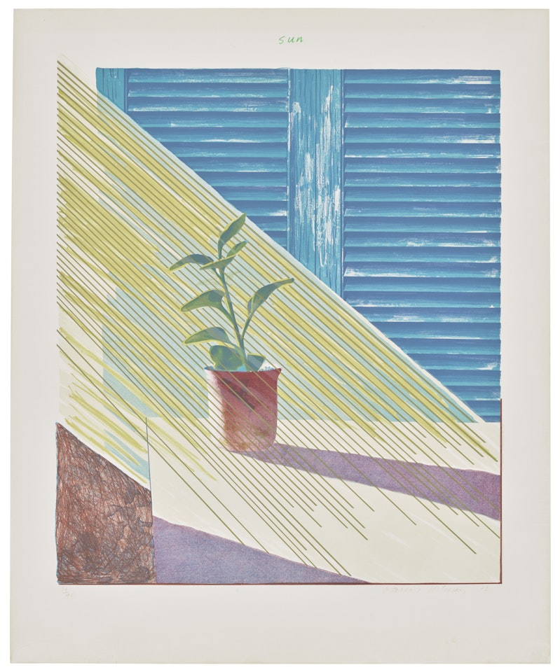 Sun, from: Weather Series by David Hockney