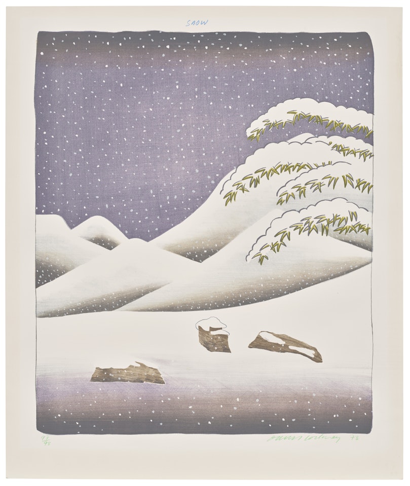 Snow, from: Weather Series by David Hockney
