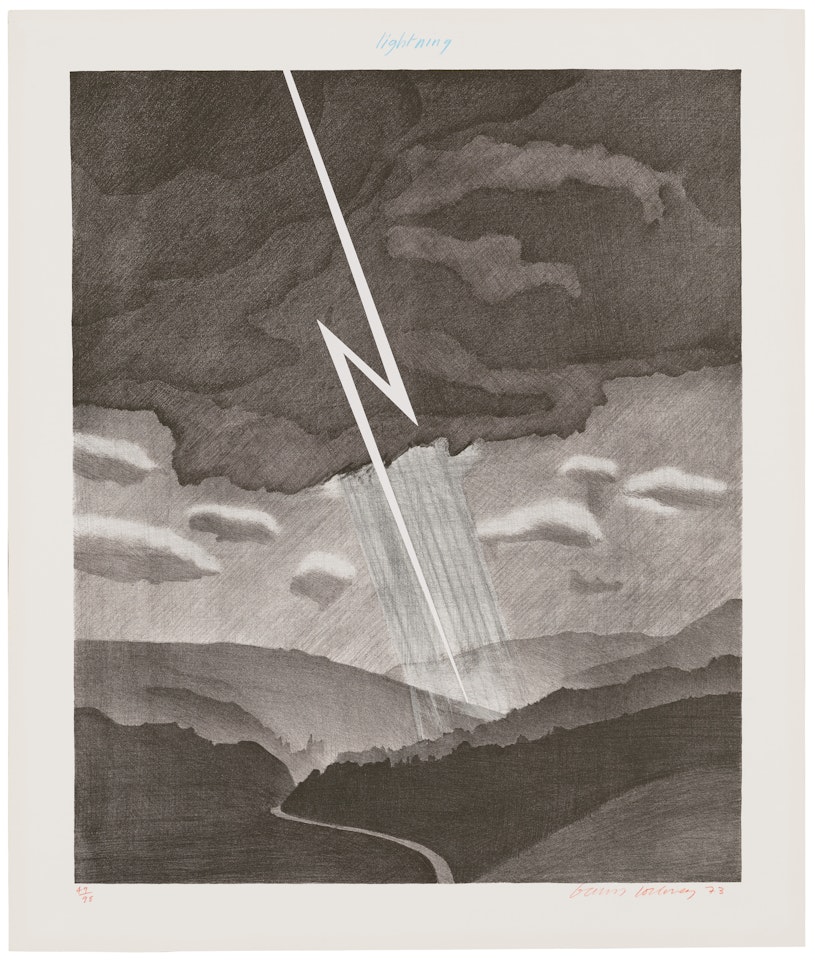 Lightning, from: Weather Series by David Hockney