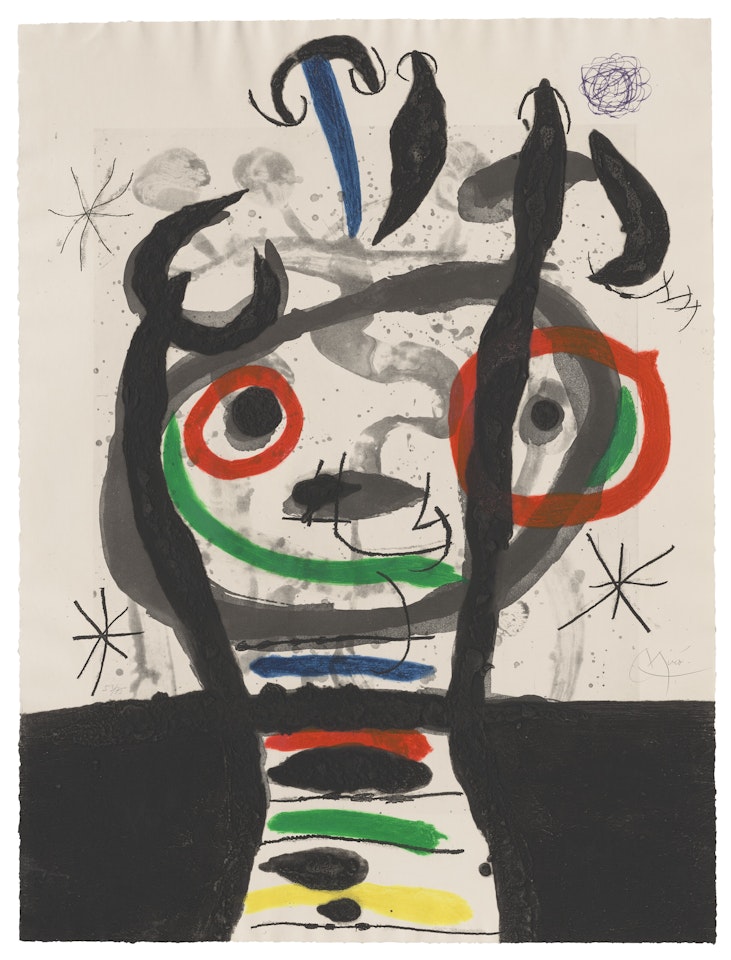 Le grand sorcier by Joan Miró