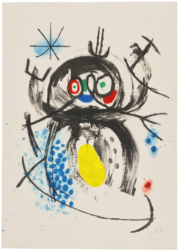 L"Automobiliste à moustaches by Joan Miró